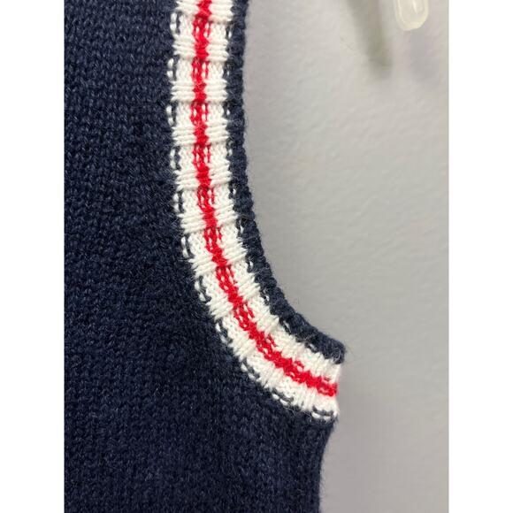 Good Lads Anchor sweater vest Boys size 4 Navy/Red - Picture 5 of 5